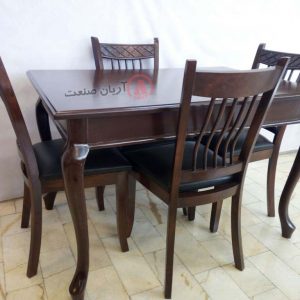 صندلی چوبی خشتی ، میز ناهارخوری چوبی خرچنگی