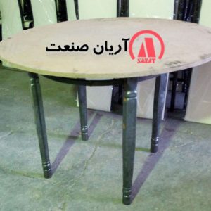 میز گرد پایه خراطی