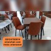 میز و صندلی رستورانی فلزی مدل کاج