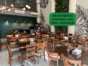 میز و صندلی رستورانی چوبی