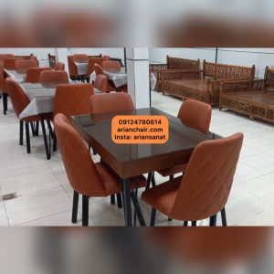 میز رستورانی و صندلی رستورانی مدل کاج