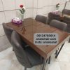 میز و صندلی رستورانی فلزی مدل افرا