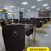 میز و صندلی رستورانی آبکاری طلا مدل دماوند