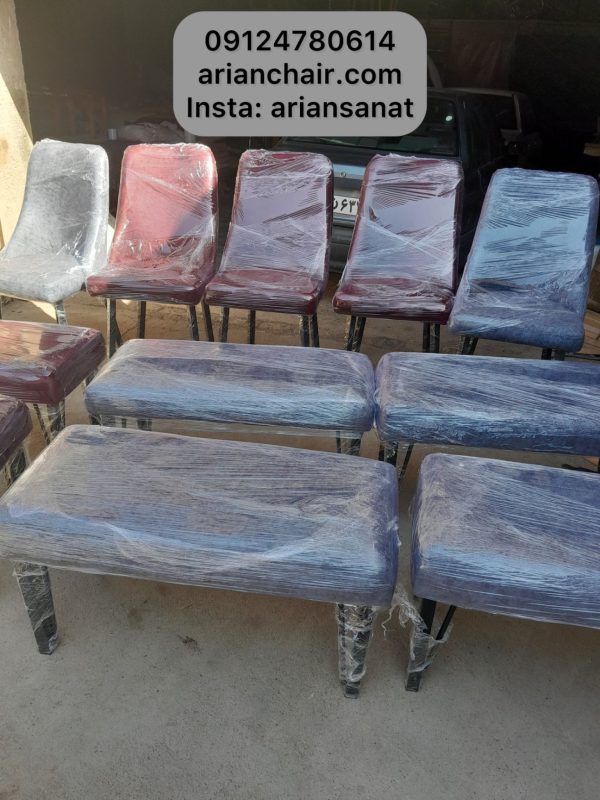 نیمکت فلزی رستورانی 2 نفره
