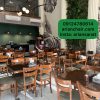 میز و صندلی چوبی رستورانی مدل دوتیرک