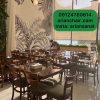 میز و صندلی چوبی مناسب رستوران و کافیشاپ مدل دوتیرک